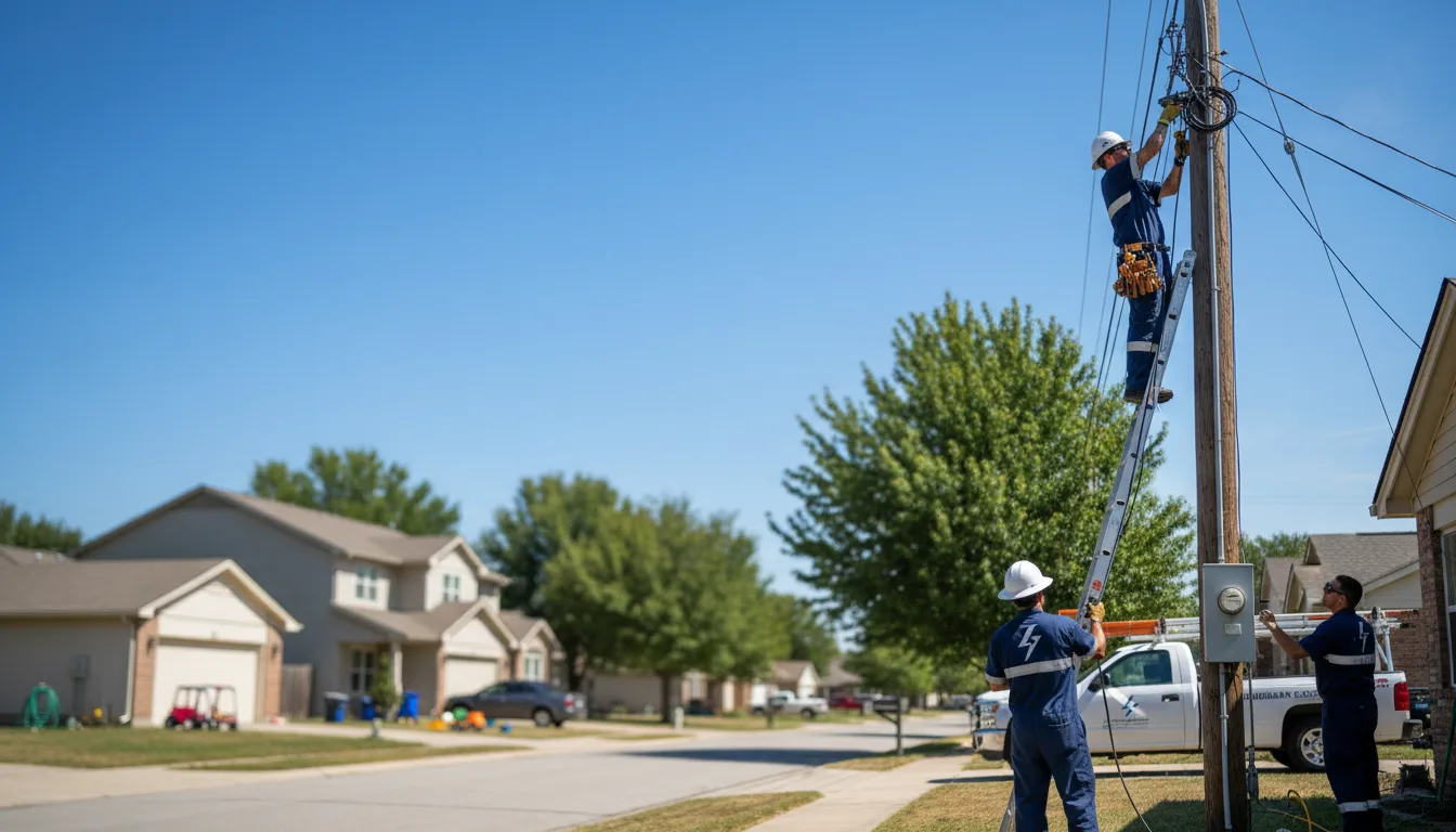 Residential electrician providing installation services in College Place, WA